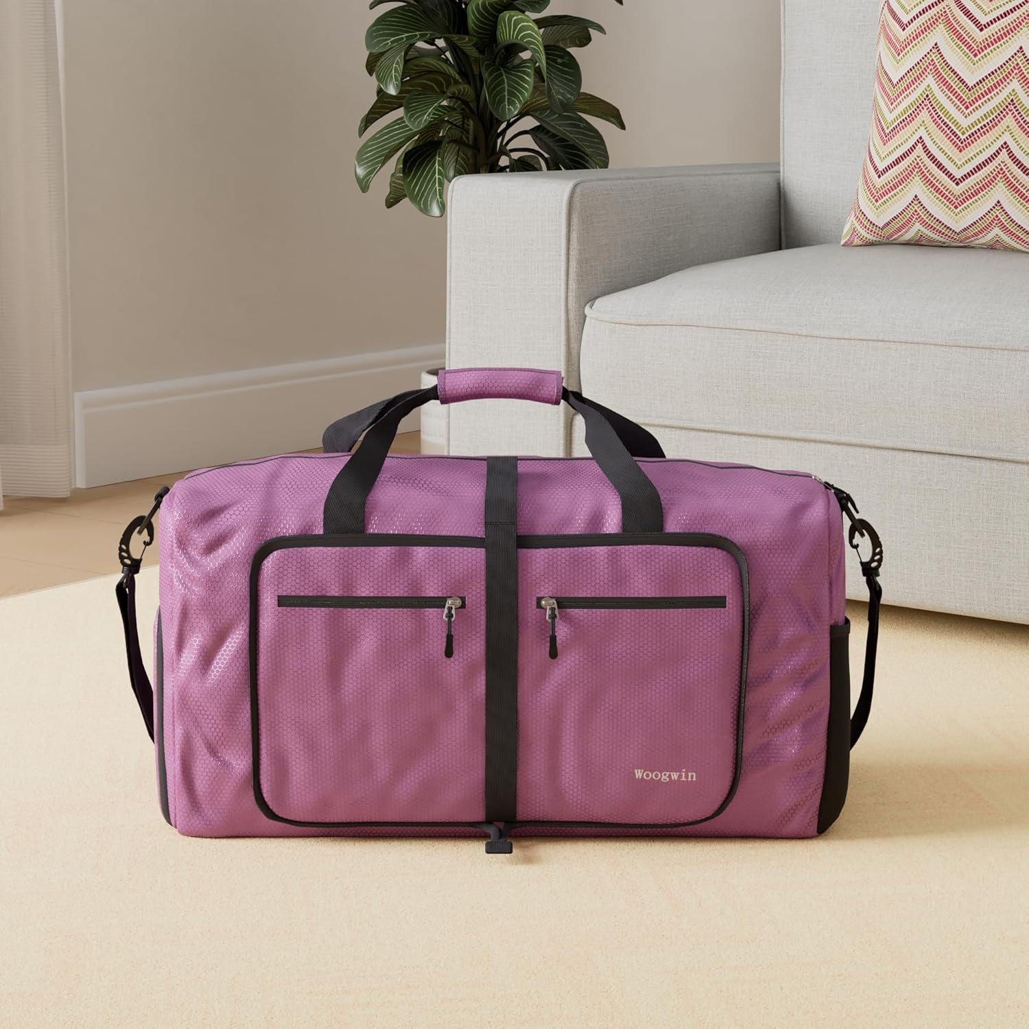 Travel Duffel Bag Large Foldable Waterproof Overnight Bag for Beach Swim Bags Pool Sports Gym - Image 2